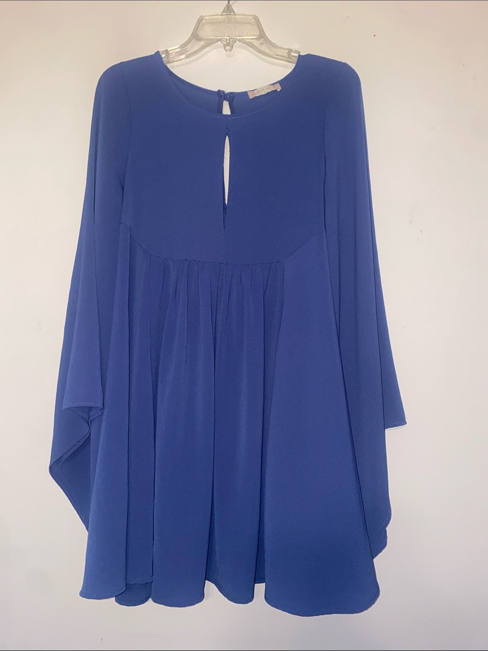Altar'd State Royal Blue Long Sleeve Flowing Dress